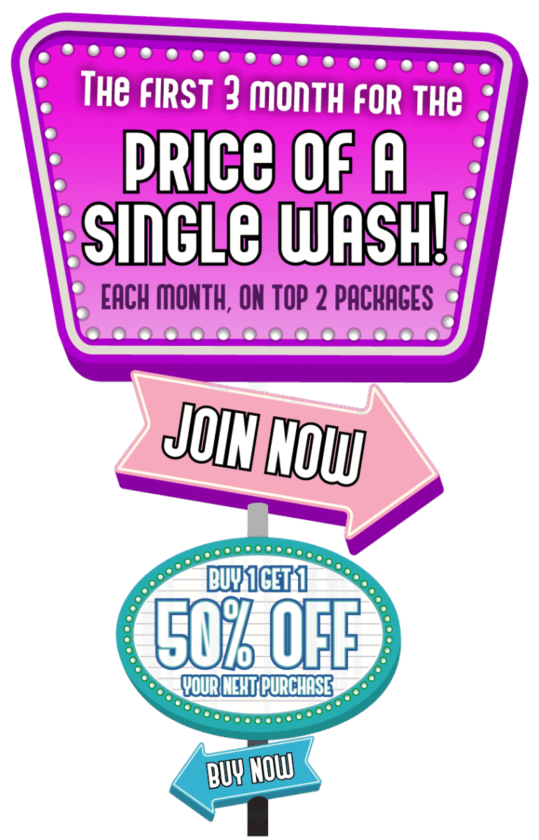 3 Month Promo And Single Wash Promo